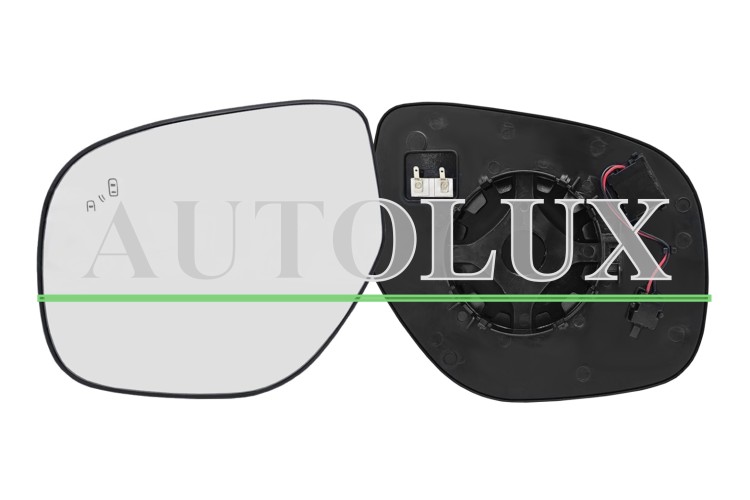 Cristal espejo retrovisor mitsubishi outlander 2012-2015 modelo con piloto / con soporte redondo / termico / side assist / convexo / izquierdo.  Referencia OE:7632D037