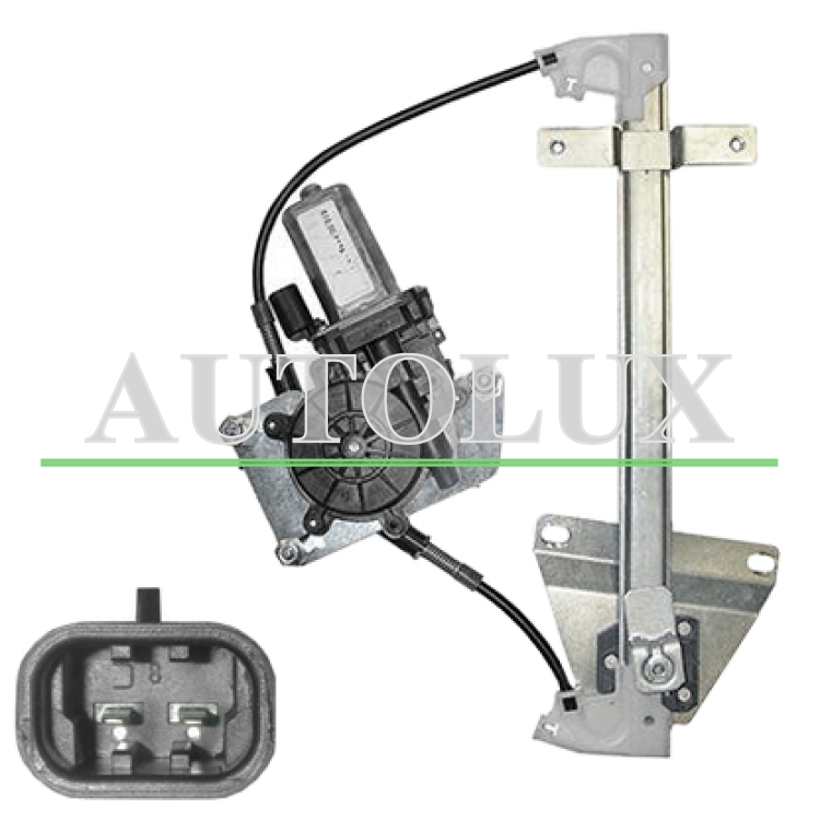 Elevalunas nissan x-trail 2001-2004 electrico / con motor / 2 pins / trasero derecho.  Referencia OE:827218H30A