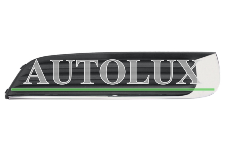 Rejilla opel insignia 2009-2014 parachoques delantero / sin antiniebla / con moldura cromada / derecha.  Referencia OE:13269933