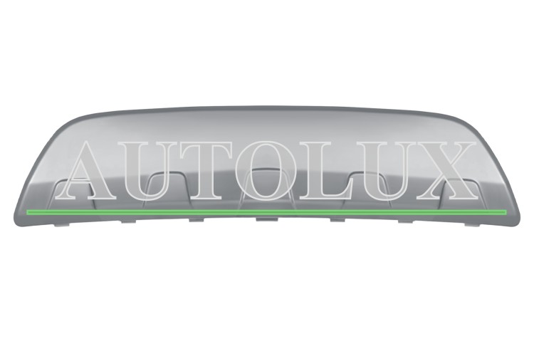 Moldura opel mokka 2013-2016 parachoques trasero / inferior / gris plata.  Referencia OE:25980563