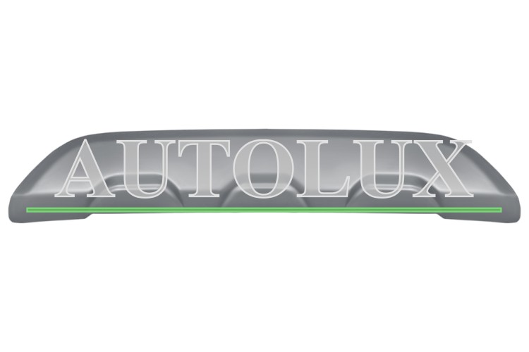 Moldura parachoques opel mokka x 2016-2020 trasera / inferior / gris plata.  Referencia OE:42505634