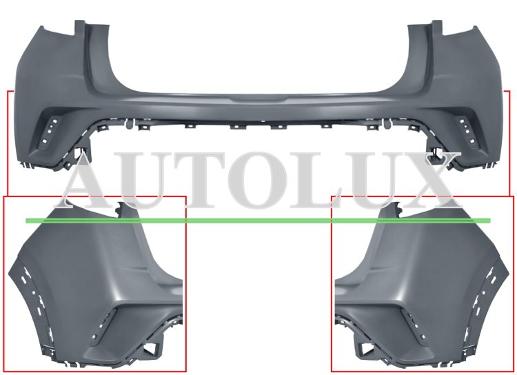 Parachoques opel mokka 2020-2024 trasero / imprimado.  Referencia OE:168044941T