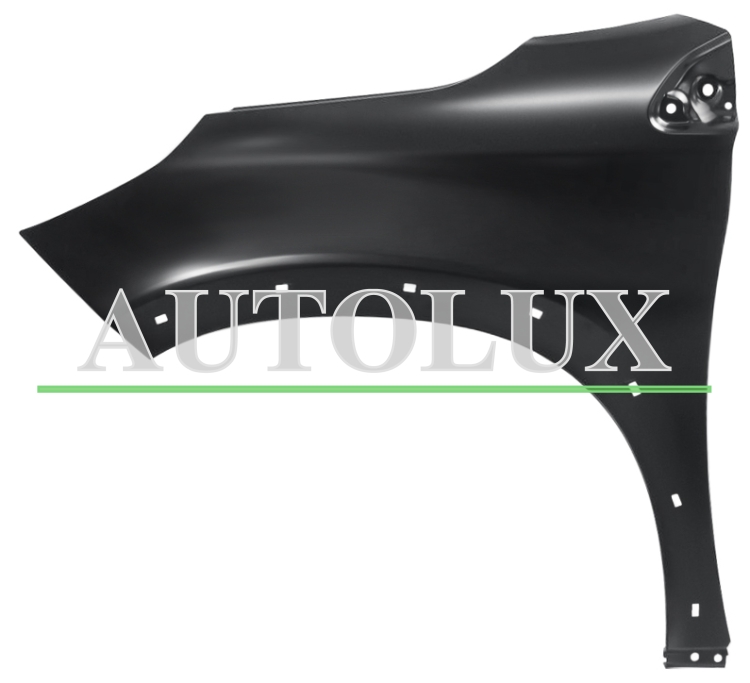 Aleta peugeot 2008 2016-2019 delantera / con agujero moldura / izquierda.  Referencia OE:9822104980