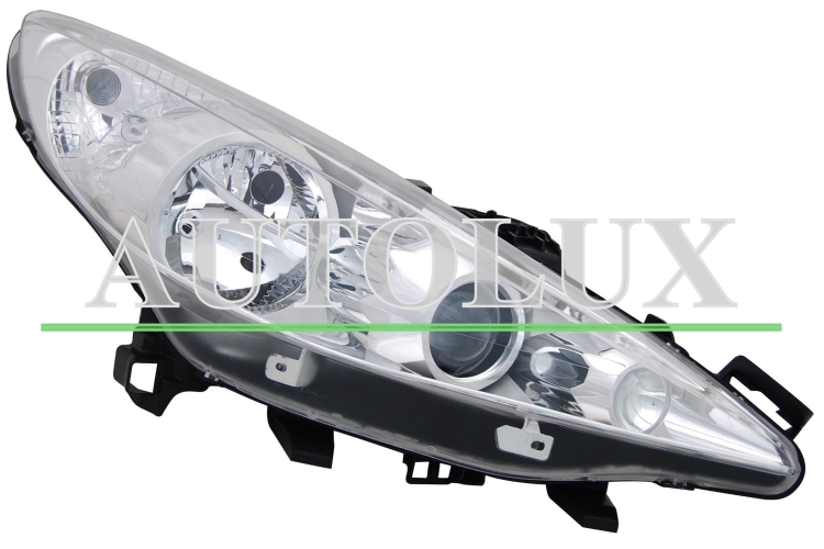 Faro delantero peugeot 207 2007-2009 con antiniebla / derecho.  Referencia OE:620696