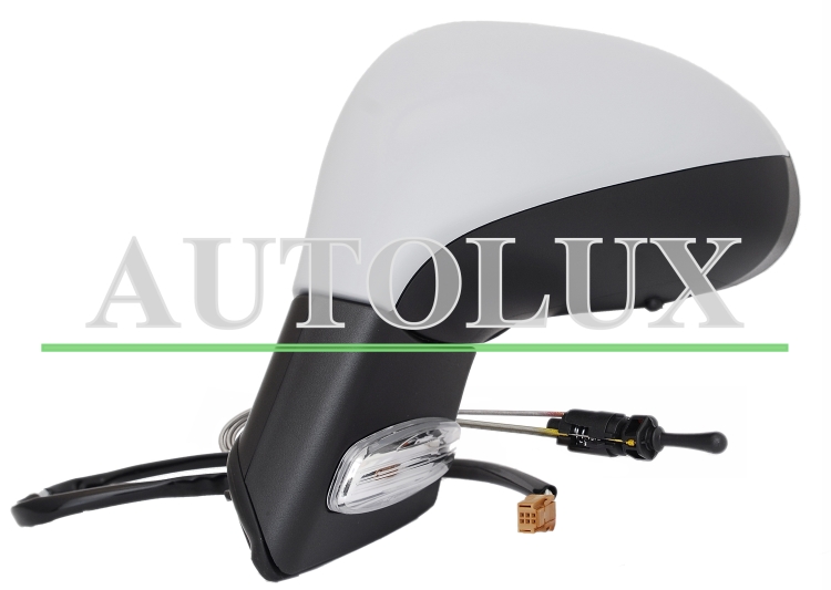 Espejo retrovisor peugeot 207 2007-2009 mecanico / piloto intermitente / imprimado / izquierdo.  Referencia OE:8149ZE