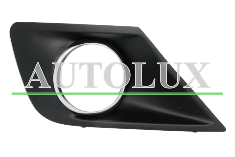 Rejilla peugeot 207 2009-2012 parachoques delantero / con antiniebla / marco cromado / derecha.  Referencia OE:7452ZZ