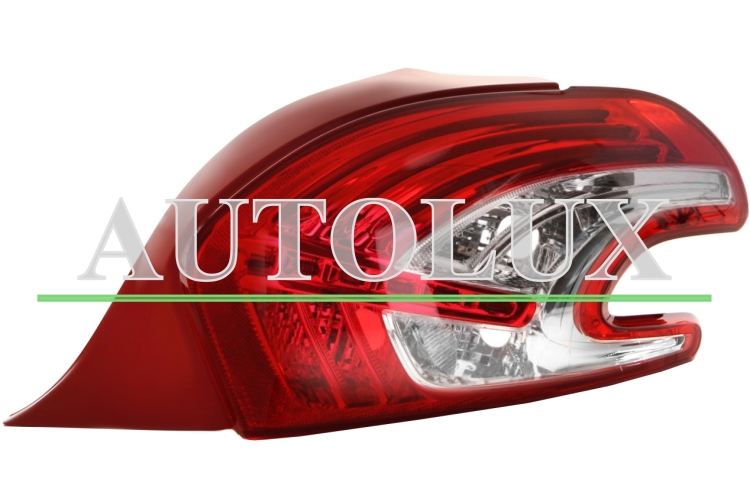 Piloto trasero peugeot 208 2012-2015 led / derecho.  Referencia OE:9672628380
