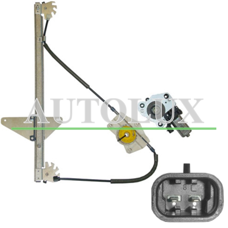 Elevalunas peugeot 307 2005-2007 5 puertas / electrico / con motor / 2 pins / trasero izquierdo