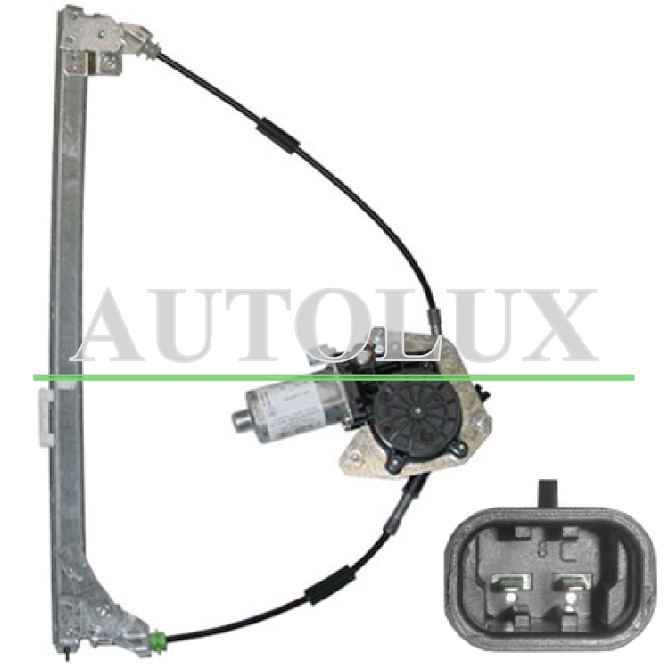 Elevalunas peugeot 405 1992-1996 electrico / con motor / 2 pins / delantero izquierdo.  Referencia OE:922163