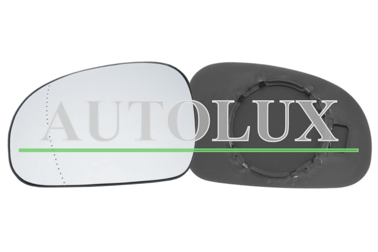 Cristal espejo retrovisor peugeot 406 1999-2004 con soporte / asferico / azul / izquierdo.  Referencia OE:8151T0