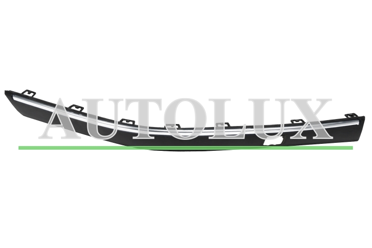 Moldura peugeot 406 1999-2004 parachoques delantero / borde cromado / derecha.  Referencia OE:7452J1