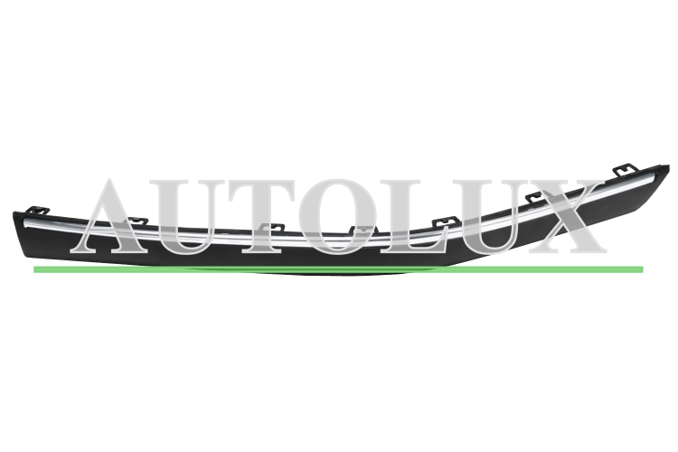 Moldura peugeot 406 1999-2004 parachoques delantero / borde cromado / izquierda.  Referencia OE:7452J0