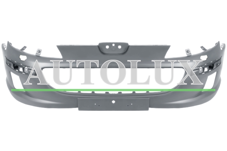 Parachoques peugeot 407 2004-2011 delantero / con lavafaros / imprimado.  Referencia OE:7401RC