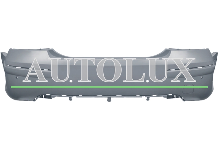 Parachoques peugeot 407 2009-2011 trasero / sedan / con sensor / imprimado.  Referencia OE:7410GV