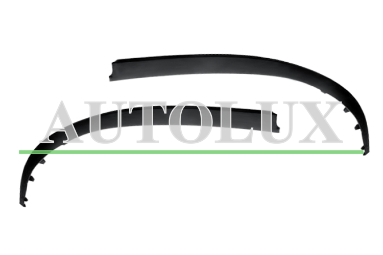 Spoilers peugeot 407 2004-2011 parachoques delantero / kit / izquierdo+derecho.  Referencia OE:7414PP