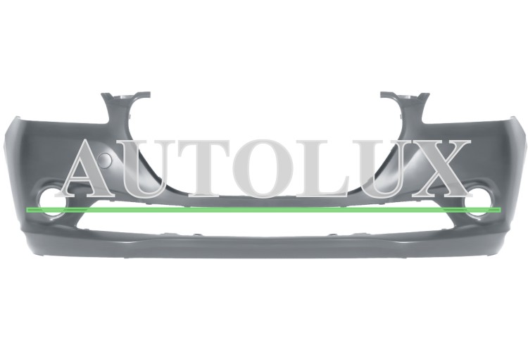 Parachoques peugeot 301 2012-2017 delantero / imprimado.  Referencia OE:1608715680