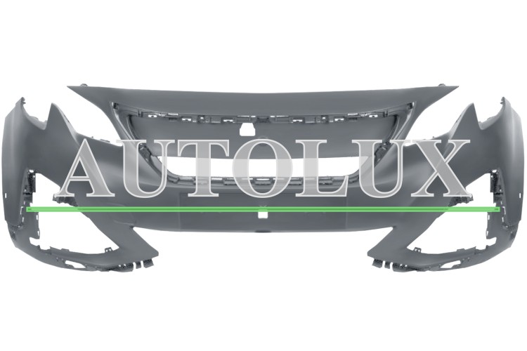Parachoques peugeot 5008 2016-2021 delantero / modelo faros led gt-line / con 2 sensor / con park assist / con camara / imprimado.  Referencia OE:1617976680