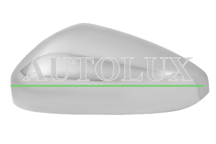 Carcasa espejo retrovisor peugeot 3008 2016-2021 cromada / izquierda.  Referencia OE:98111898DX