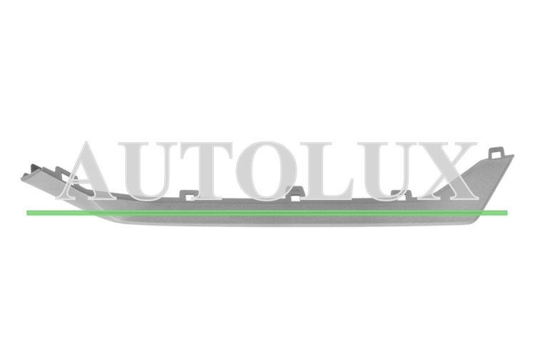 Moldura rejilla peugeot 2008 2024-> parachoques delantero / inferior / gris plata / derecha.  Referencia OE:98529112YS