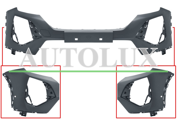Parachoques peugeot 2008 2024-> delantero / con sensor / con park assist / imprimado.  Referencia OE:169151151T
