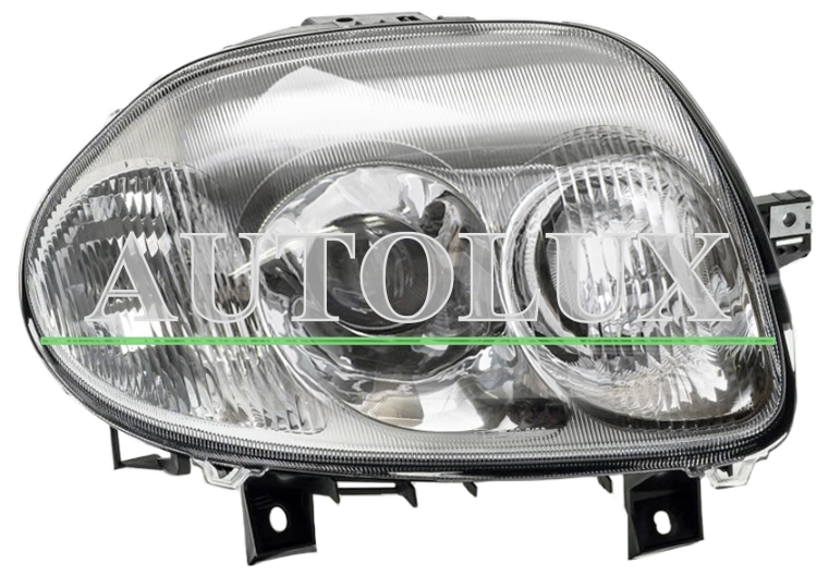Faro delantero renault clio 1998-2001 optica doble / derecho.  Referencia OE:7701045175