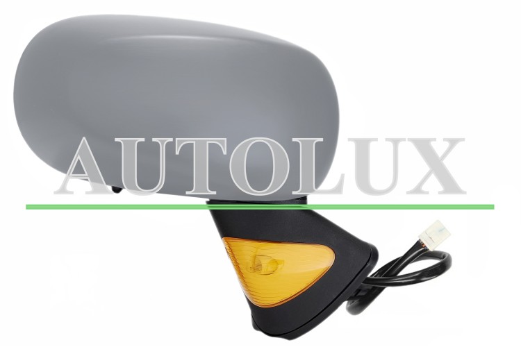 Espejo retrovisor renault modus 2004-2008 electrico / termico / piloto intermitente / abatible electricamente / con sonda / imprimado / derecho.  Referencia OE:7701060070