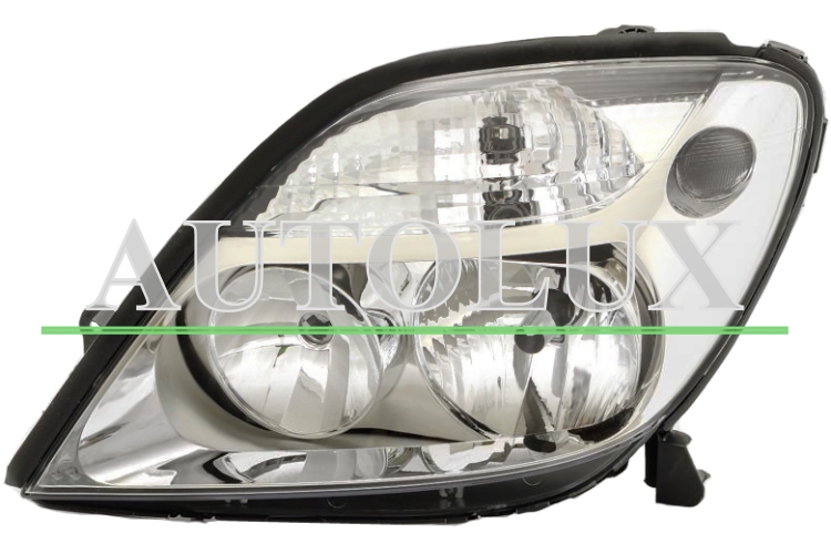 Faro delantero renault scenic 1999-2002 base cromada / izquierdo.  Referencia OE:7701047604
