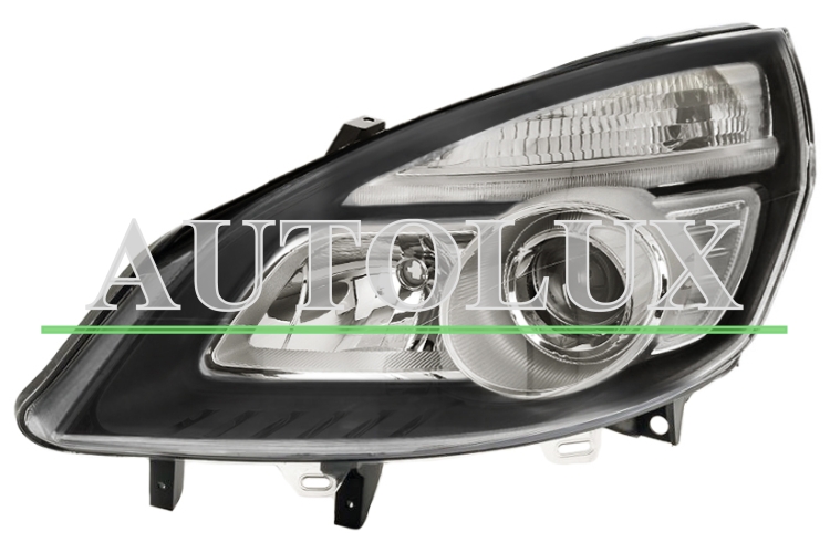Faro delantero renault scenic 2006-2009 base negra / xenon / izquierdo.  Referencia OE:7701065922