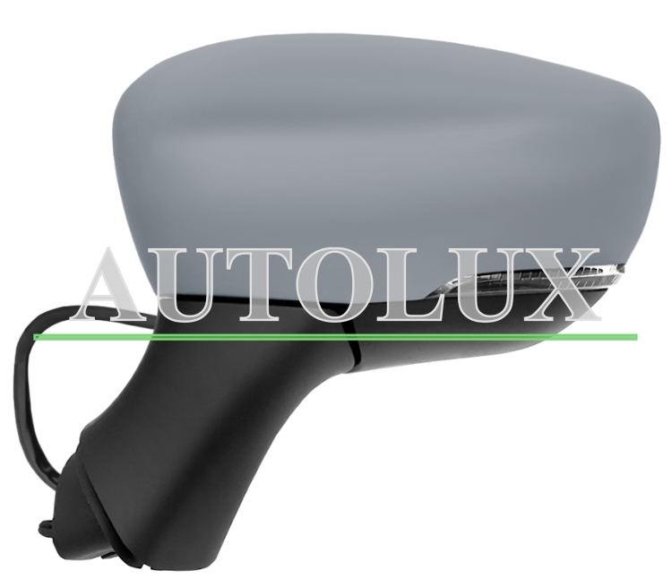 Espejo retrovisor renault captur 2017-2019 electrico / termico / piloto intermitente / abatible electricamente / side assist / imprimado / izquierdo