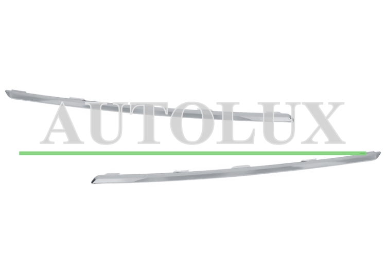 Moldura rejilla renault kadjar 2015-2018 frente / cromada / kit / izquierda+derecha.  Referencia OE:960100956R