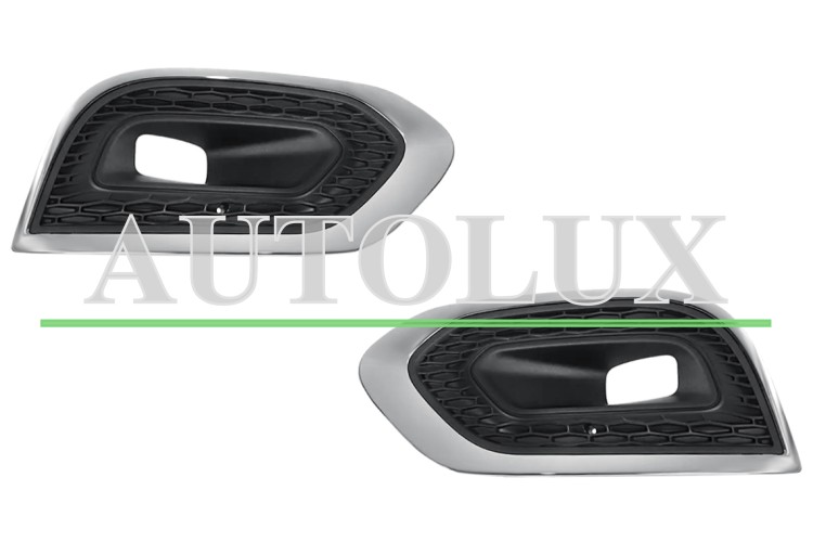 Rejillas renault kadjar 2019-2023 parachoques delantero / con antinieblas / con moldura cromada / kit / izquierda+derecha.  Referencia OE:261520709R