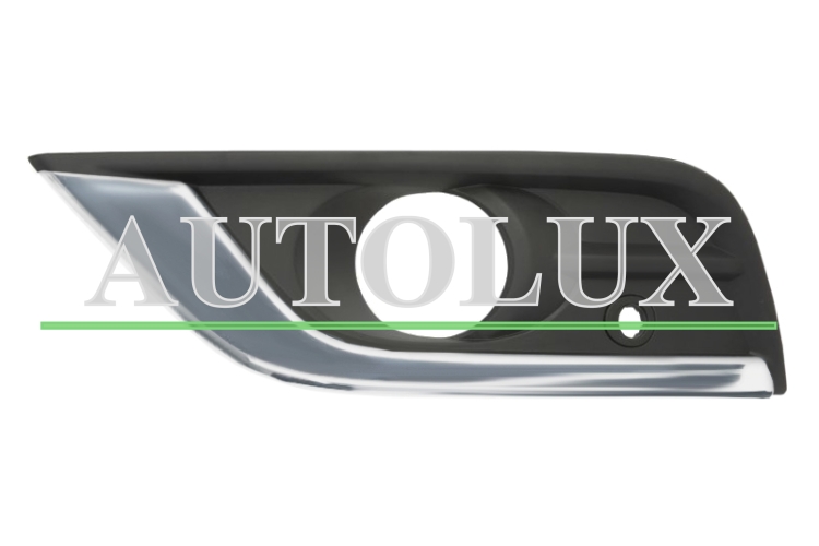 Rejilla renault koleos 2016-2020 parachoques delantero / con antiniebla / con sensor / cromado / izquierda.  Referencia OE:263360654R