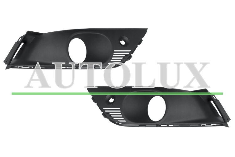 Rejillas renault megane 2016-2020 parachoques delantero / con antinieblas / con sensor.  Referencia OE:261528603R