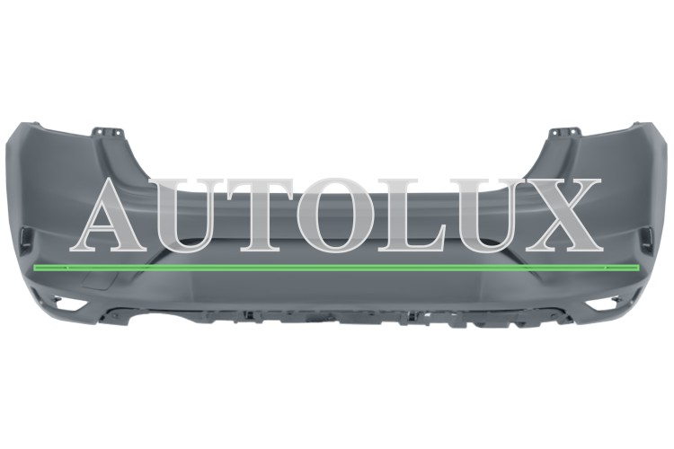 Parachoques renault megane 2016-2020 trasero / 4 puertas / con 2 sensor / imprimado.  Referencia OE:850100054S