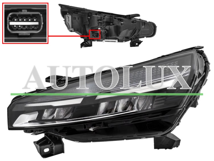 Faro delantero mitsubishi colt 2023-> full led / conector 7 pins / izquierdo.  Referencia OE:260603481R