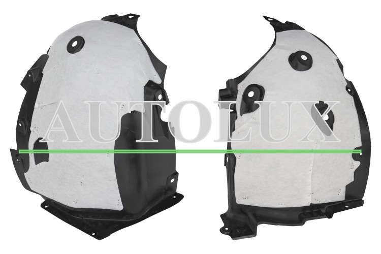 Guardabarros mitsubishi asx 2023-> delantero / con insonorizacion / derecho.  Referencia OE:638442323R