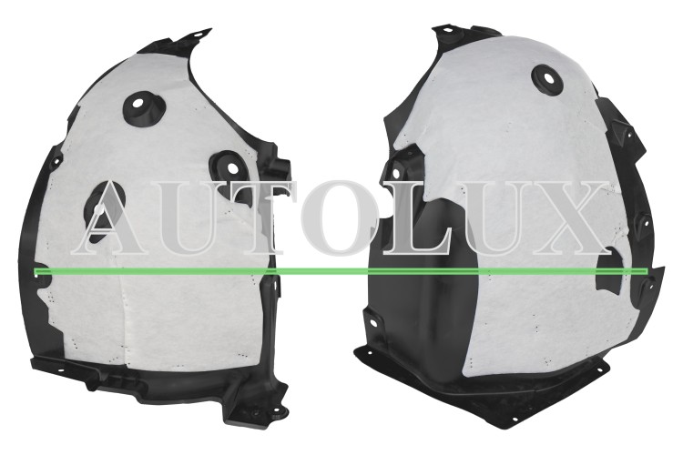 Guardabarros mitsubishi asx 2023-> delantero / con insonorizacion / izquierdo.  Referencia OE:638437143R