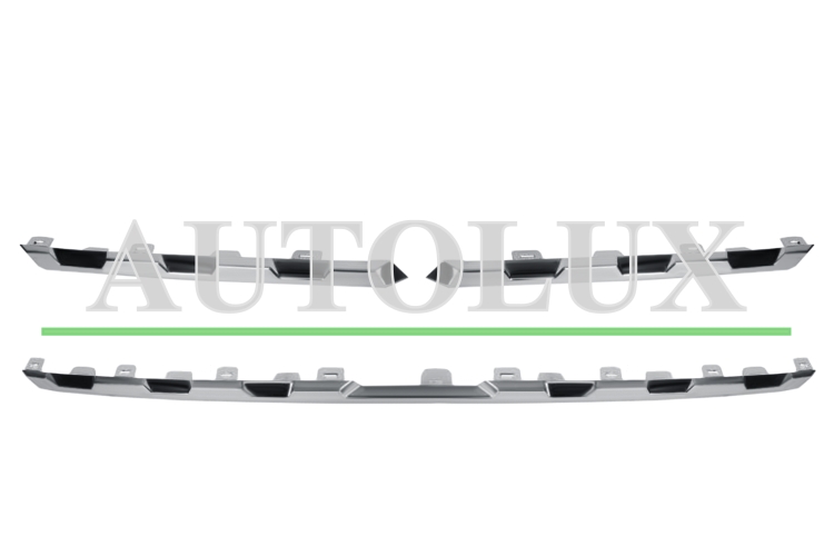 Molduras rejilla renault kangoo 2021-> frente / inferior / cromada / kit / 3 piezas.  Referencia OE:261529249R