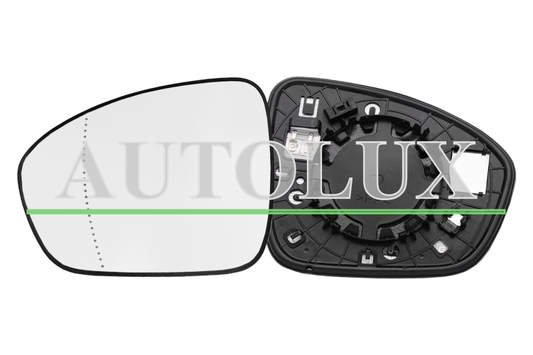 Cristal espejo retrovisor renault arkana 2020-> con soporte / termico / asferico / izquierdo.  Referencia OE:963664787R