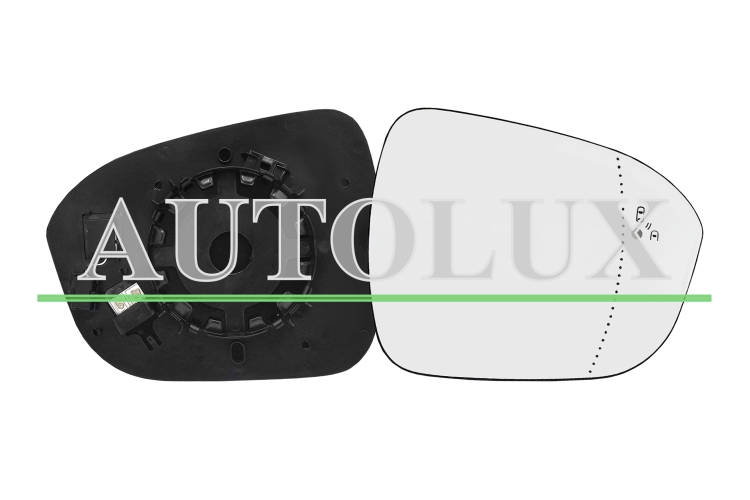 Cristal espejo retrovisor renault austral 2022-> con soporte / termico / side assist / asferico / derecho.  Referencia OE:963658569R