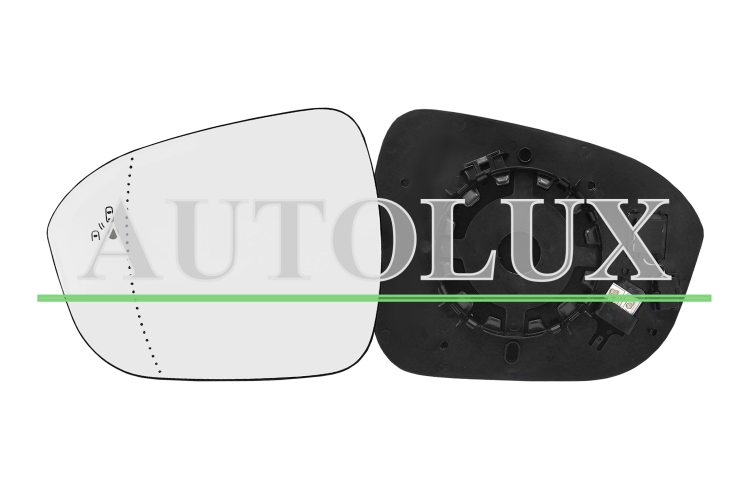 Cristal espejo retrovisor renault austral 2022-> con soporte / termico / side assist / asferico / izquierdo.  Referencia OE:963666984R