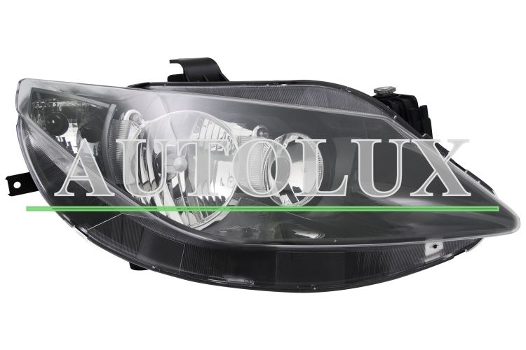 Faro delantero seat ibiza 2008-2012 optica doble / base negra / derecho.  Referencia OE:6J1941034A