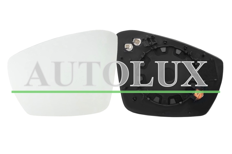 Cristal espejo retrovisor volkswagen t-roc 2017-2022 con soporte / termico / convexo / izquierdo.  Referencia OE:2GB857521B