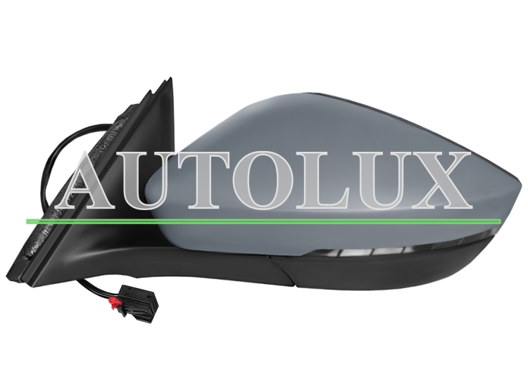 Espejo retrovisor skoda superb 2019-> electrico / termico / piloto intermitente / luz cortesia / abatible electricamente / imprimado / izquierdo.  Referencia OE:3V0857537AGRU