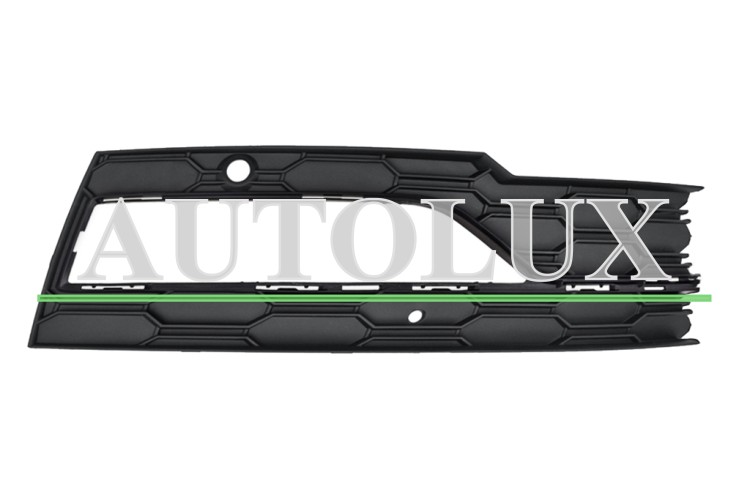 Rejilla skoda octavia 2020-> parachoques delantero / con antiniebla / con sensor / con moldura cromada / derecha.  Referencia OE:5E3807070ERYP
