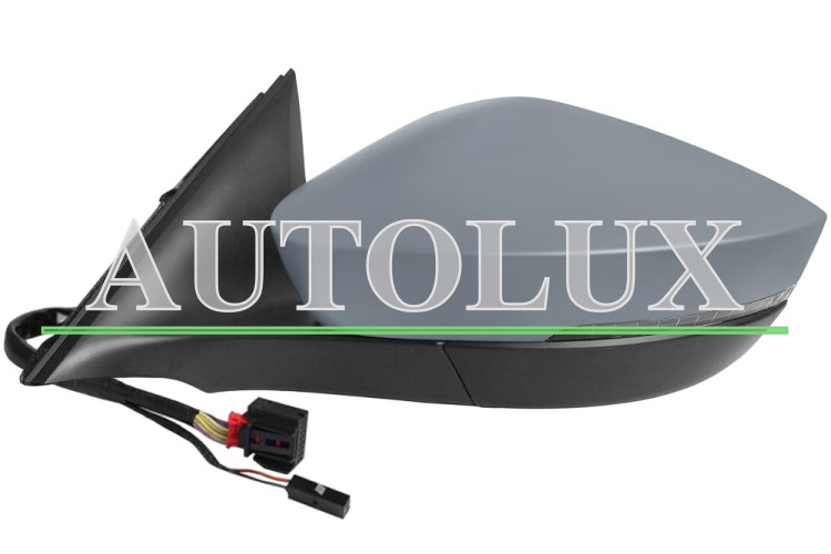 Espejo retrovisor skoda octavia 2020-> electrico / termico / piloto intermitente / luz cortesia / abatible electricamente / side assist / memoria / electrocrómico / imprimado / izquierdo.  Referencia OE:5E4857507D