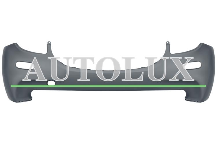 Parachoques smart fortwo 2014-2020 delantero imprimado.  Referencia OE:A453880870199999