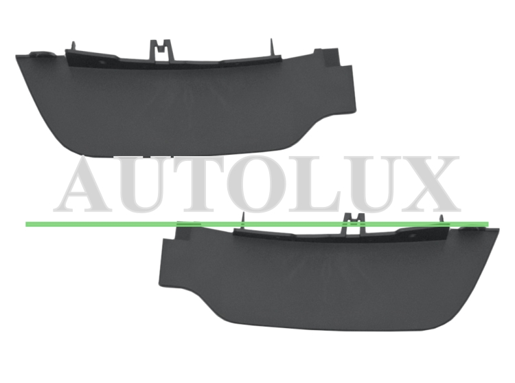 Spoilers smart fortwo 2014-2020 parachoques delantero / inferior / kit / izquierdo+derecho.  Referencia OE:A4538852500