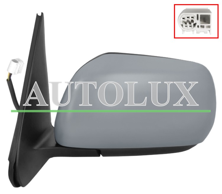 Espejo retrovisor suzuki grand vitara 2005-2008 electrico / termico / abatible electricamente / imprimado / izquierdo.  Referencia OE:84701