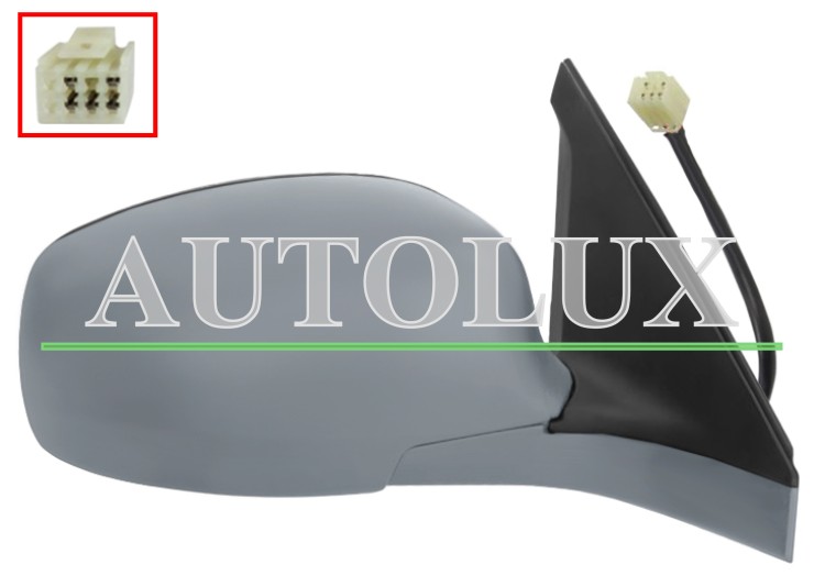 Espejo retrovisor suzuki swift 2007-2010 electrico / termico / imprimado / derecho.  Referencia OE:84701